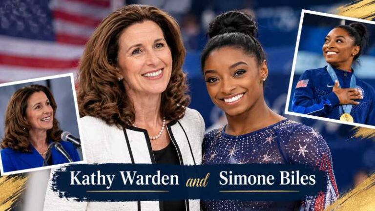 Kathy Warden and Simone Biles