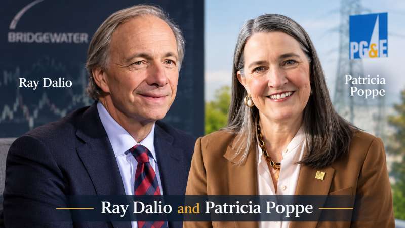 Ray Dalio and Patricia Poppe